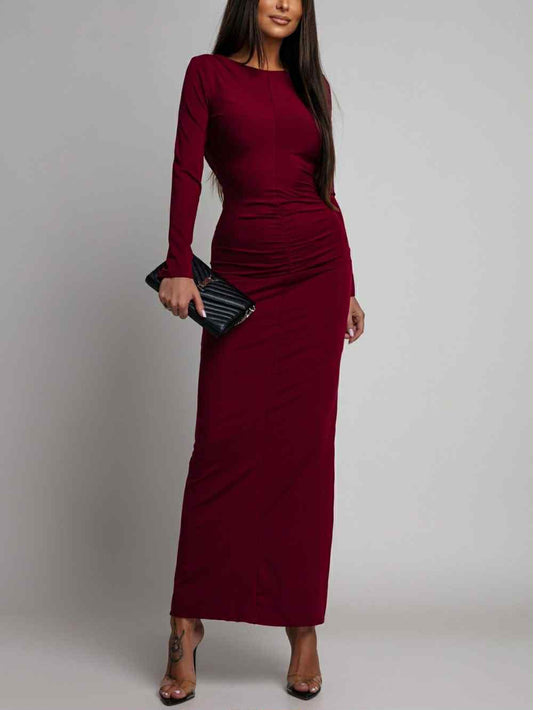 Alenaa dress Burgendy - C-42979
