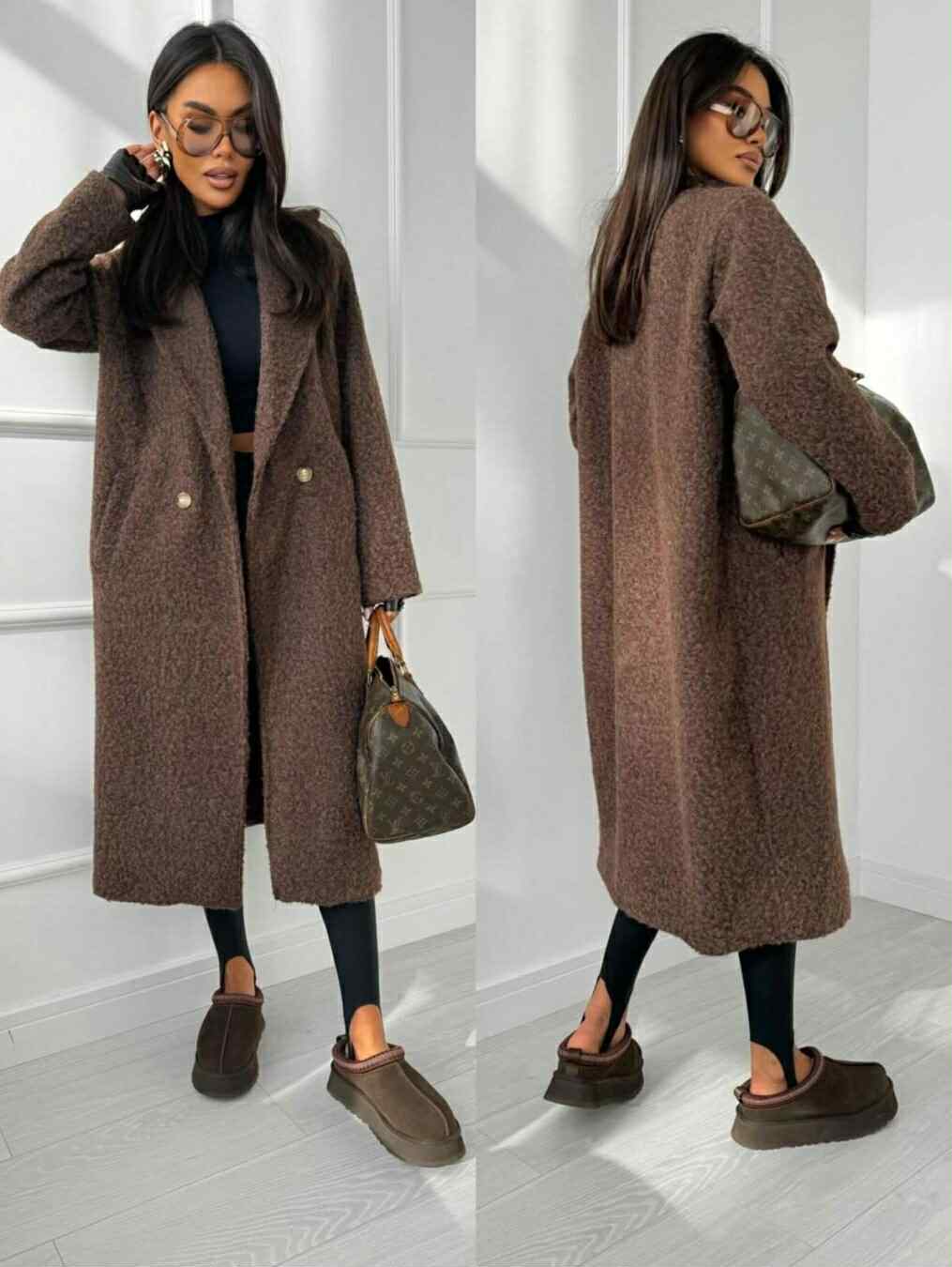 Jolline teddy jacket brown