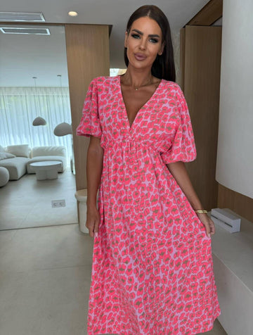 Mallah leo dress pink