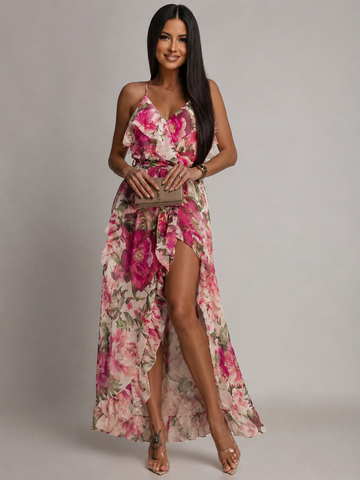 Winnah dress  rosa Bright flower