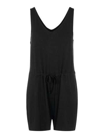 PCNEORA V-NECK PLAYSUIT black