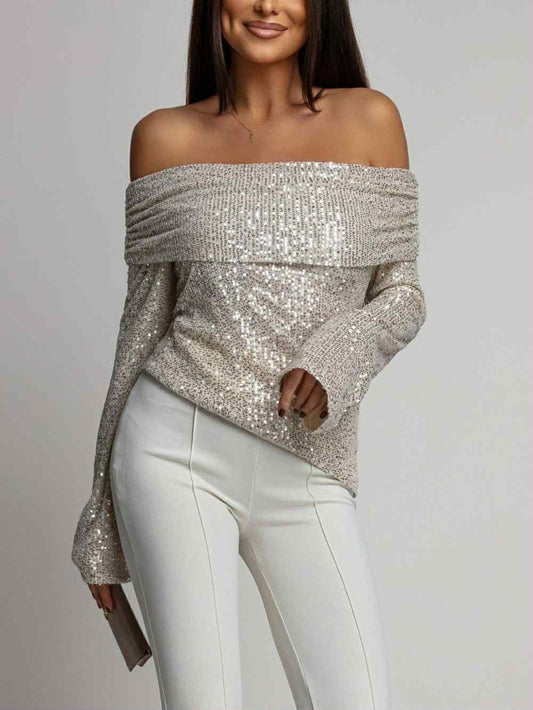 Malia top beige - PS9336