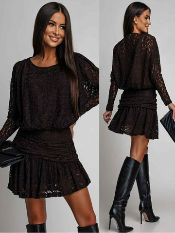Simone dress brown- PS9298