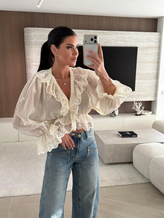 Mya shirt beige  -W57222