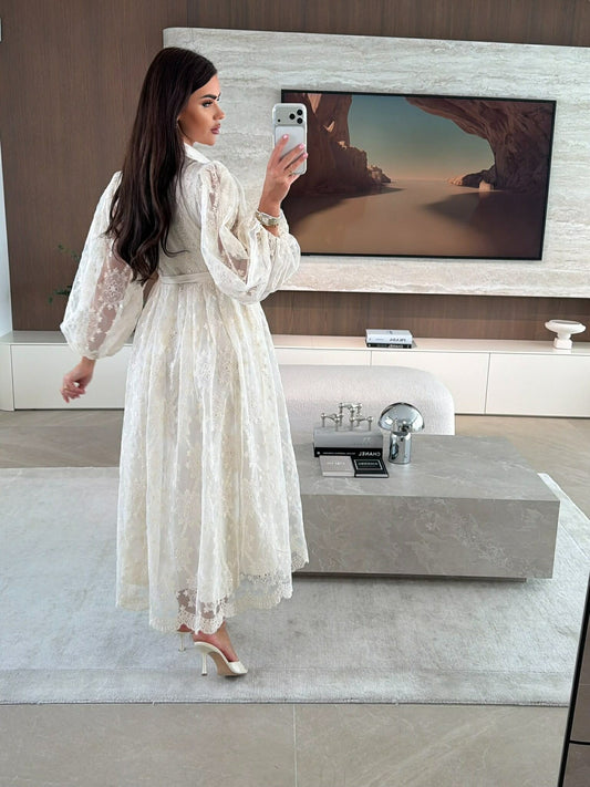 Kenya dress beige - W40486