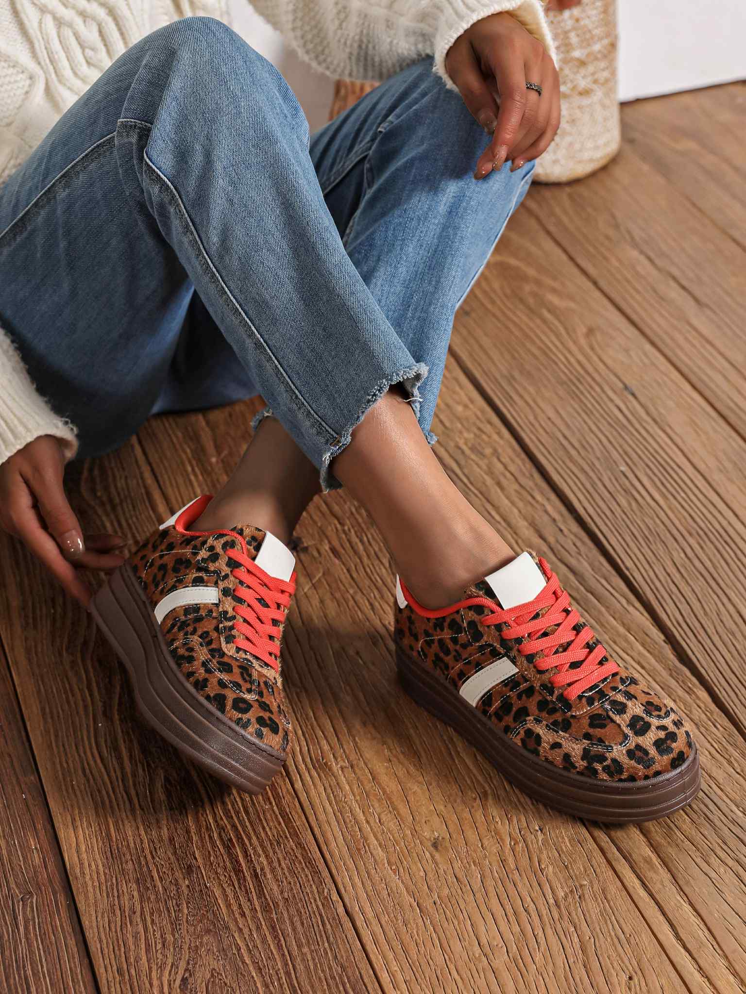 Menjah sneakers leopard- LT33-71