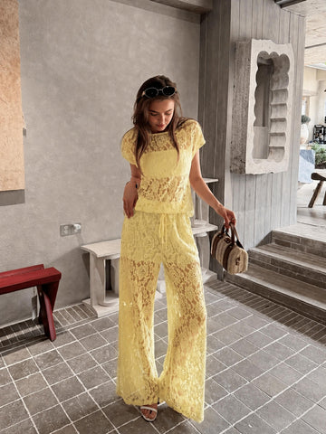 Belice pants yellow  - 6385