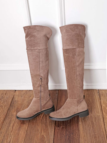 Romma overknee boots taupe   - Y2388