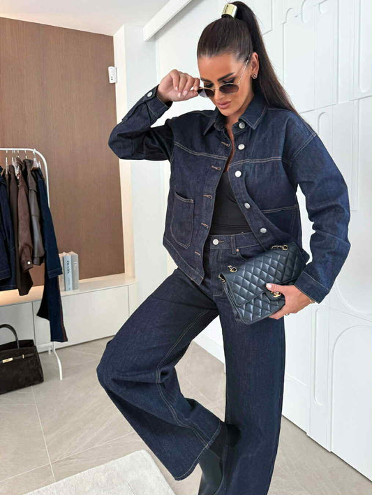 Mikaela denim jacket blue - W3835