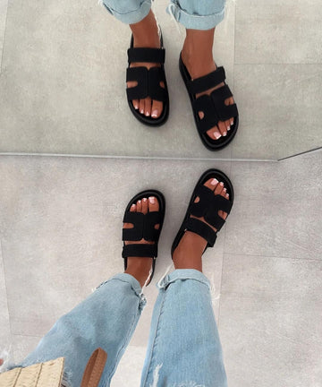 Dessie slippers  Black 12345