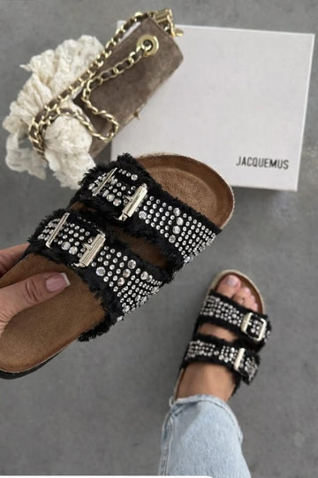 Denna slippers Black LS-186 556