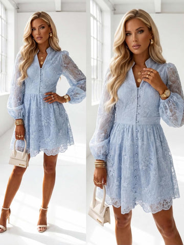 Mayson lace dress blue - W37807