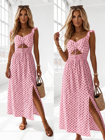 Alissio dot dress rose - JP3670