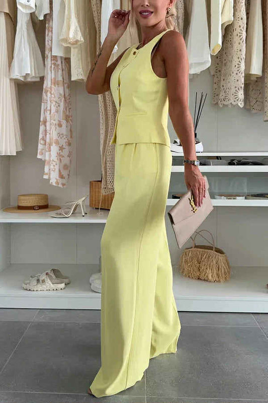 Panama vest yellow - 26863