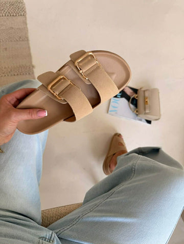 Mynta slippers beige - DM518 556