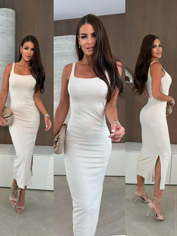 Eliza dress beige  - 21473