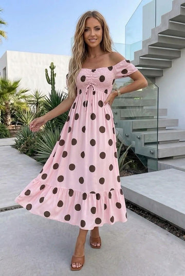 Fairy dot dress rosa - 2747