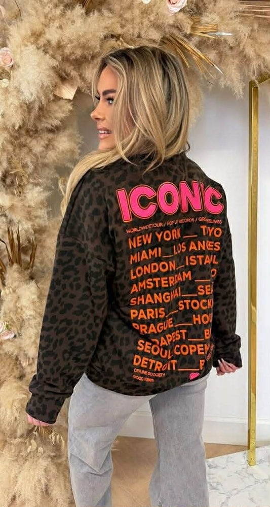 Iconic sweat marron/brown - 7037