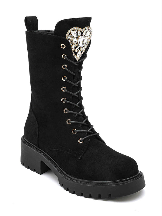 Farrie heart boot Black - 5817-2