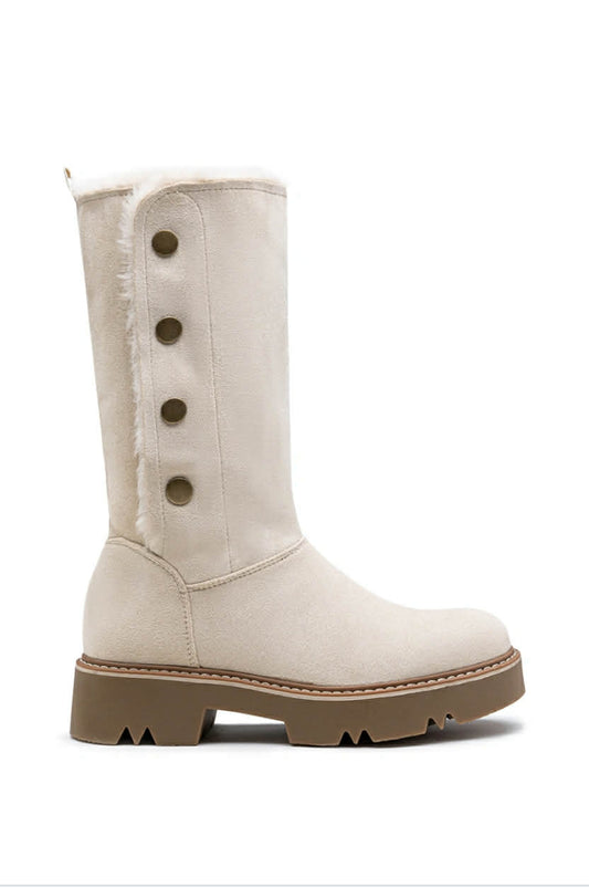 Zeven boots beige - F6651 12345