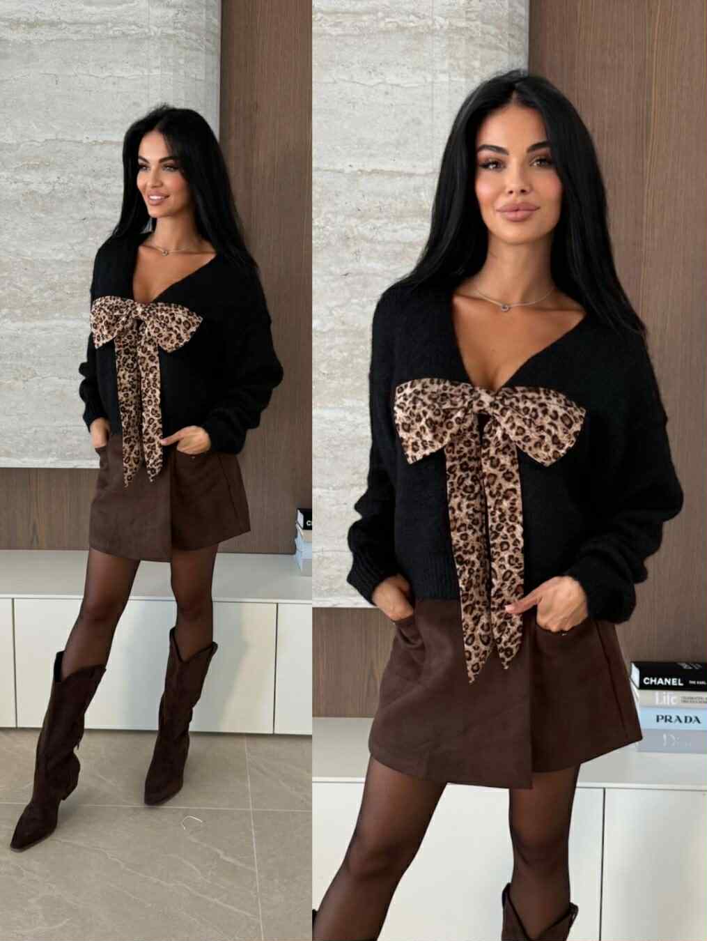 Caboy Leo Knit Black  - AT8534