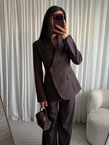 Klovah simili blazer Brown- EP19821