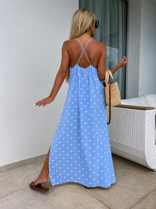 Wita dot dress blue 6097 556