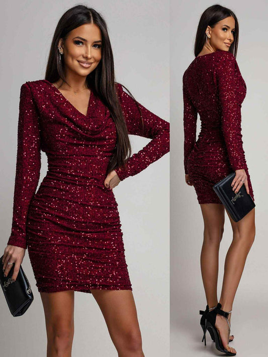 Datea dress red- JR1258-6