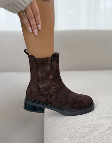 Avec Diamond Boots Brown- 168-626