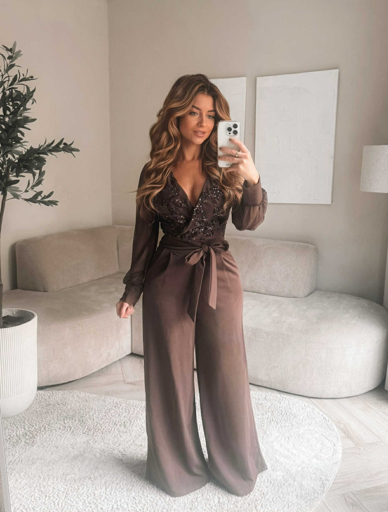 Marta jumpsuit choko - 6192