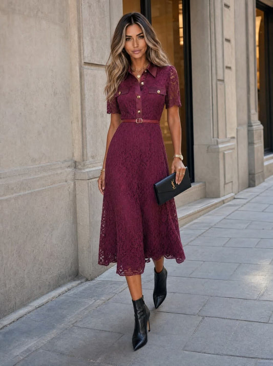 Frime Long dress Bordeaux  - 2804