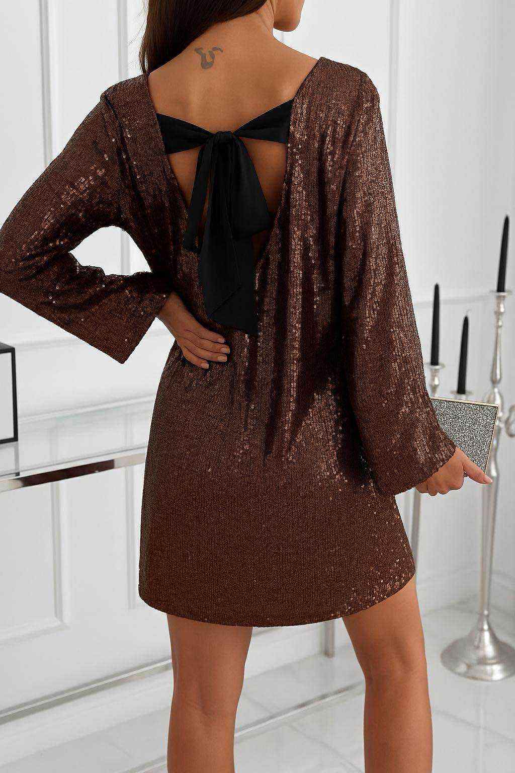 Bonnia dress choko  2429