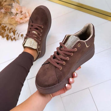 Rasmina glitter sneakers Brown  - 88313