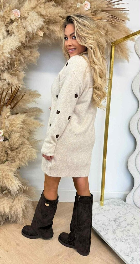 Lolly Heart knit dress -AM915