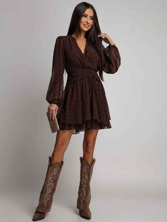 Lullu dress Brown  - 8579-21