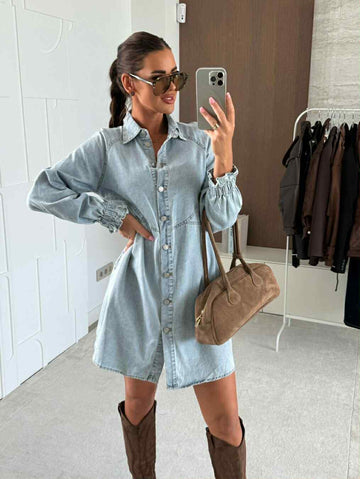 Ginger denim dress blue - M0350-2