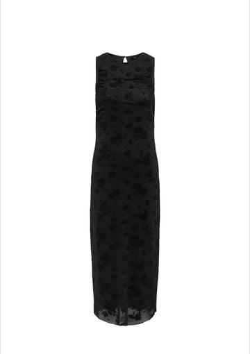 JDYRUBY S/L ROUCHING FLOCK DRESS JRS Black 556