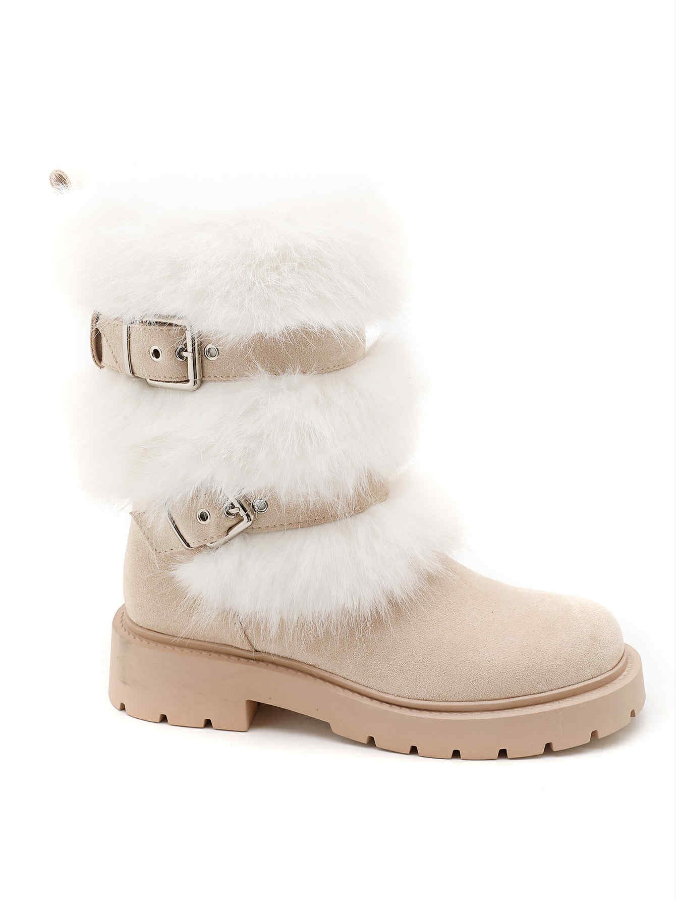 Karrin fur boots Beige- 2535