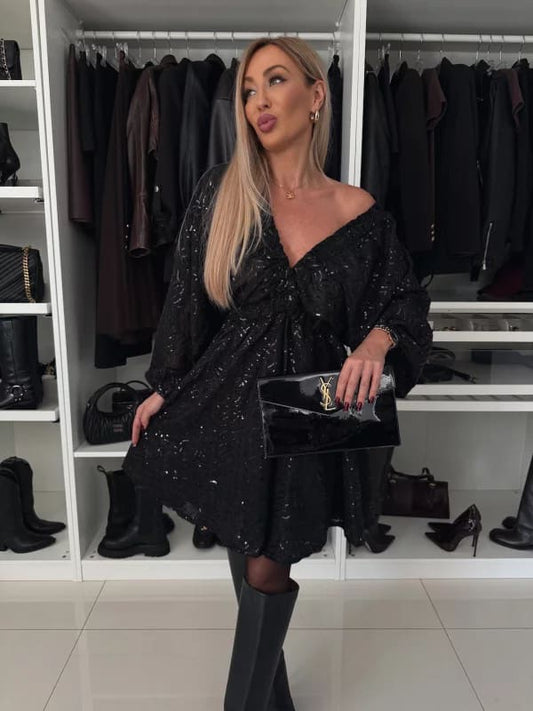 Mester palliet dress black - ZP703 556