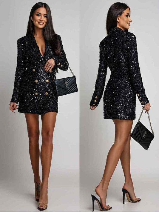 Nero palliet blazer - 18670