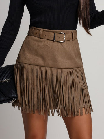 Charlie skirt taupe  - W43832