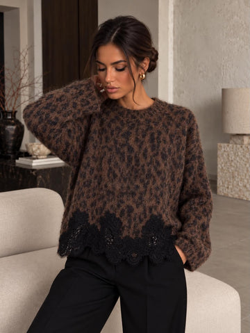 Gabrielle sweat choko  - AM1520