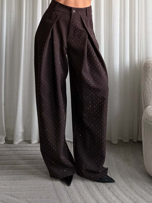 Klovah simili pants Brown- M935