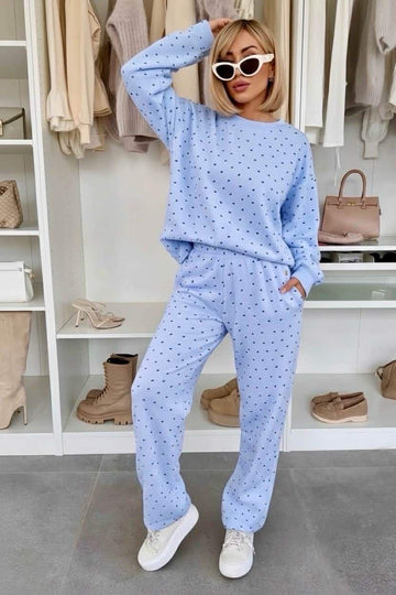 Dottina 2-PIECES SWEAT sæt blue- 92498