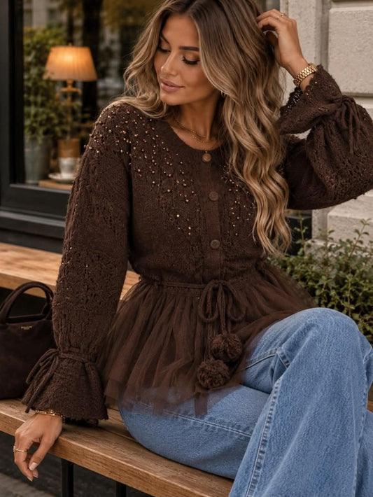 Nolinaki cardigan brown - W59123