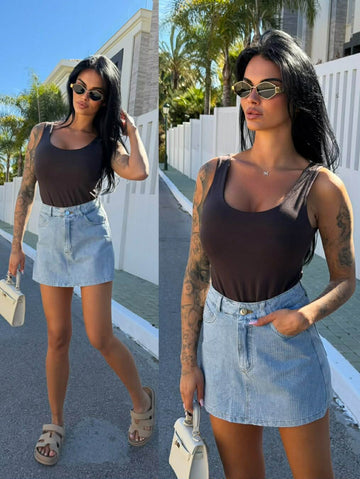 Welux denim skort - MC7771 556