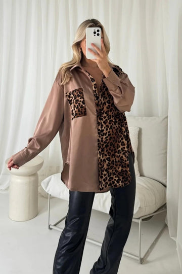 Leonorah shirt camel - LU9698