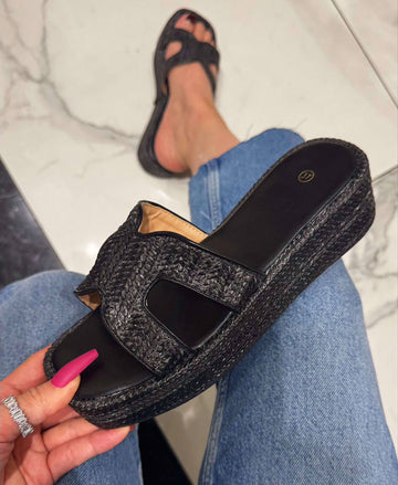 Alanya slippers Black