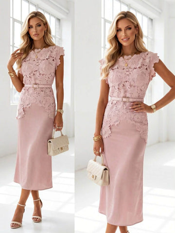 Victoria dres rosa - P1277