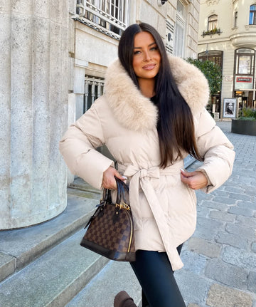 Caffia winter jacket beige  - FC7627